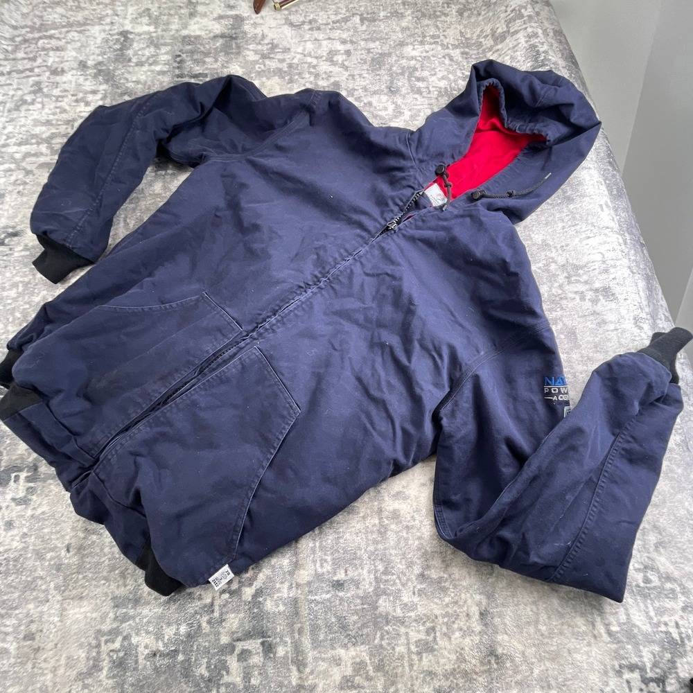 Tyndale FR Hooded Jacket Mens XLLN Navy Red Arc Rated Flame Resistant Work